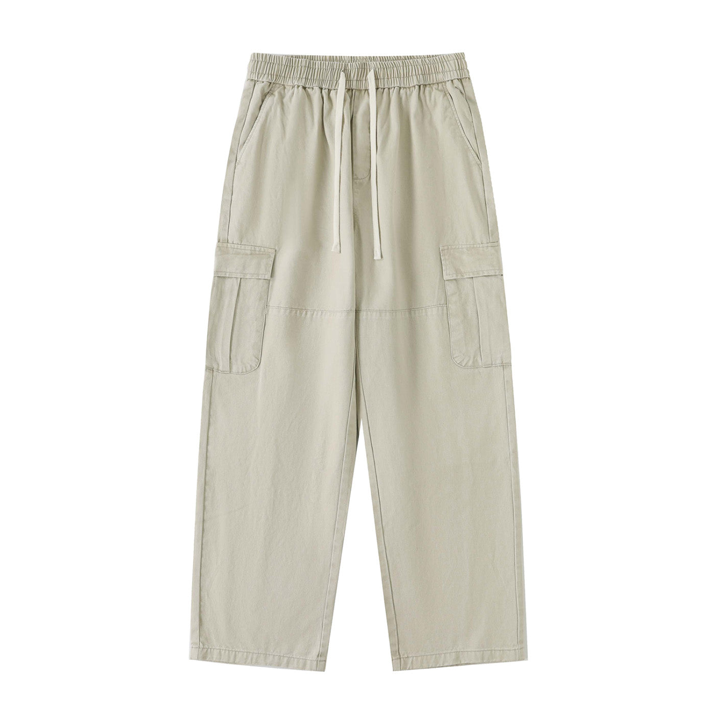 SM Eternal Fleur Straight Leg Cargo Pants oat grey front