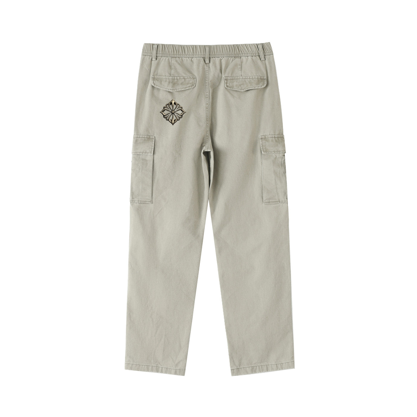 SM Eternal Fleur Cargo Trousers oat grey back