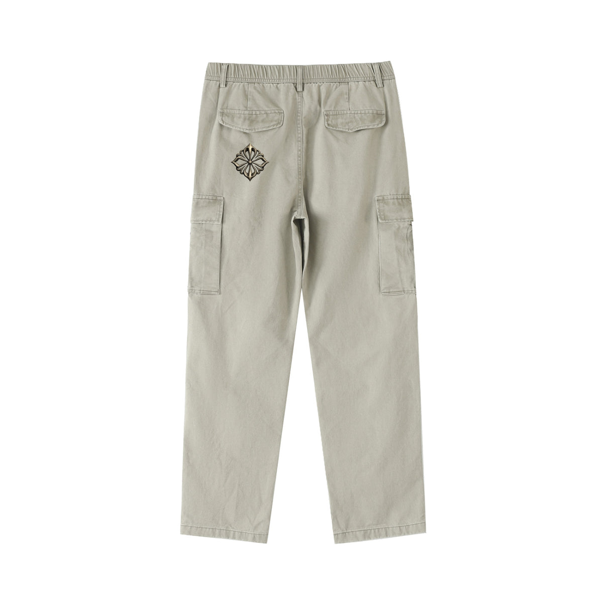 SM Eternal Fleur Cargo Trousers oat grey back