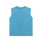 SM Snow Washed Kids Tank Top blue back