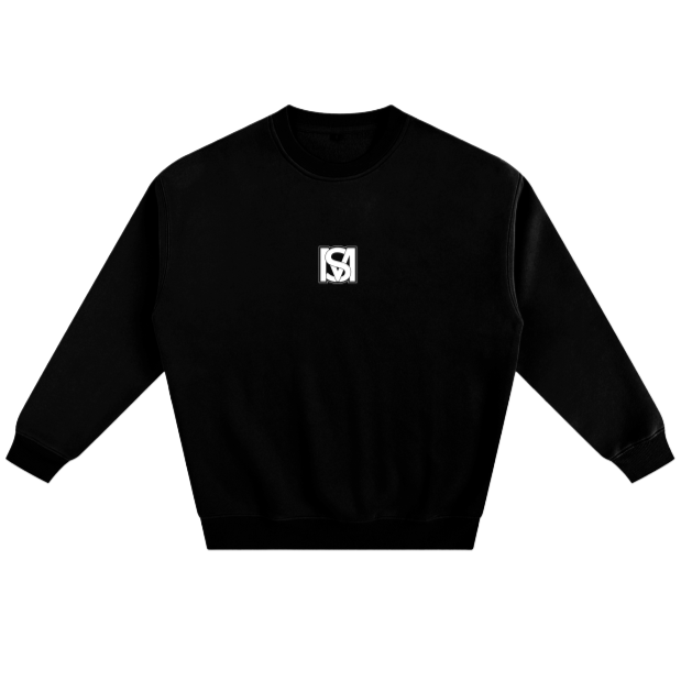 SM Fleece Sweatshirt black front
