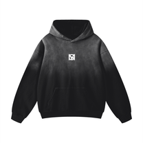 SM Monkey Wash Hoodie black front