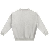 SM Fleece Sweatshirt heather grey back