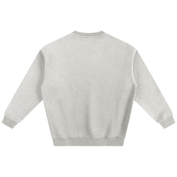 SM Fleece Sweatshirt heather grey back