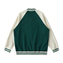 SM Varsity Jacket green back