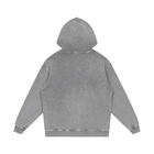 SM Sig. Acid Wash Oversized Hoodie grey back