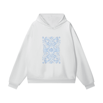 SM Baroque Bloom Hoodie white front