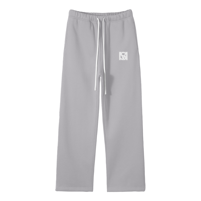 SM Fleece Straight Leg Trousers grey front