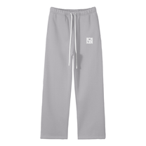 SM Fleece Straight Leg Trousers grey front