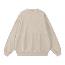 SM Acid Wash Sweatshirt light apricot back