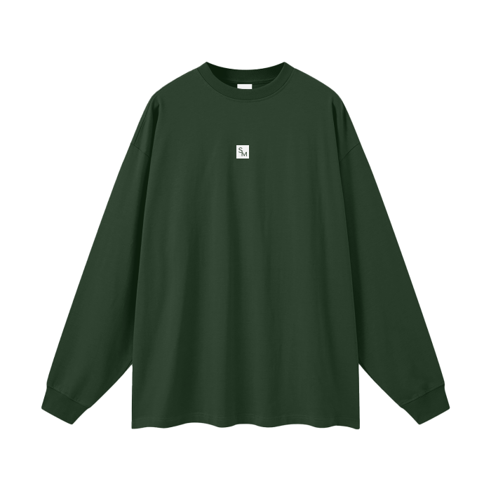 SM Sig. Long Sleeve T-shirt dark green front