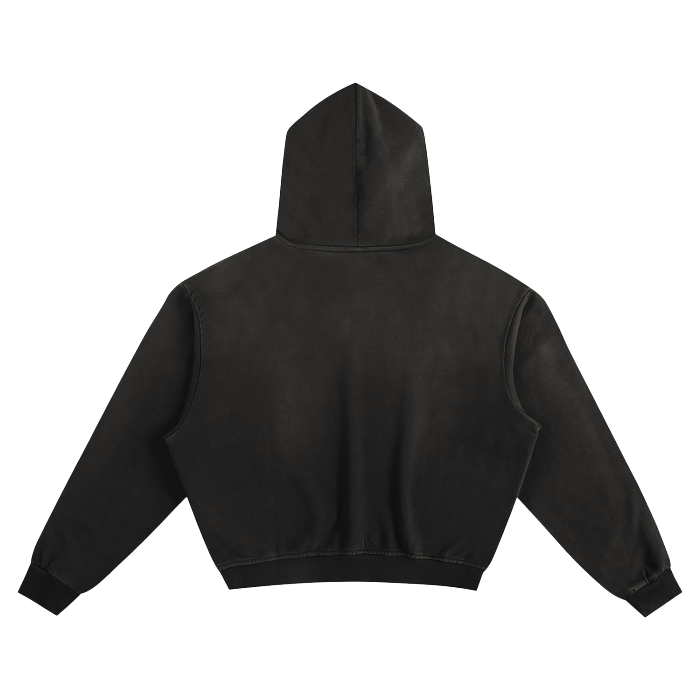 SM Sunfade Boxy Hoodie black back
