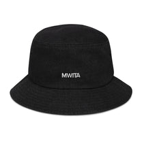 SM Denim Bucket Hat black front