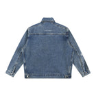 SM Vintage Wash Zip Denim Jacket marble blue back