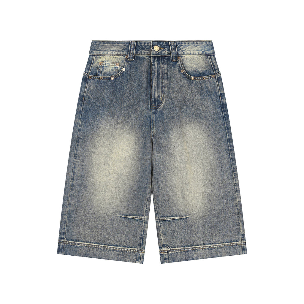 SM Heritage Vintage Wash Denim Shorts front