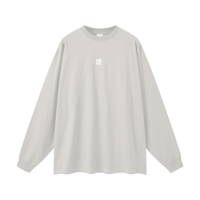 SM Sig. Long Sleeve T-shirt Grey front