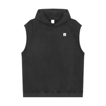 SM Sig. Snow Washed Sleeveless Hoodie front
