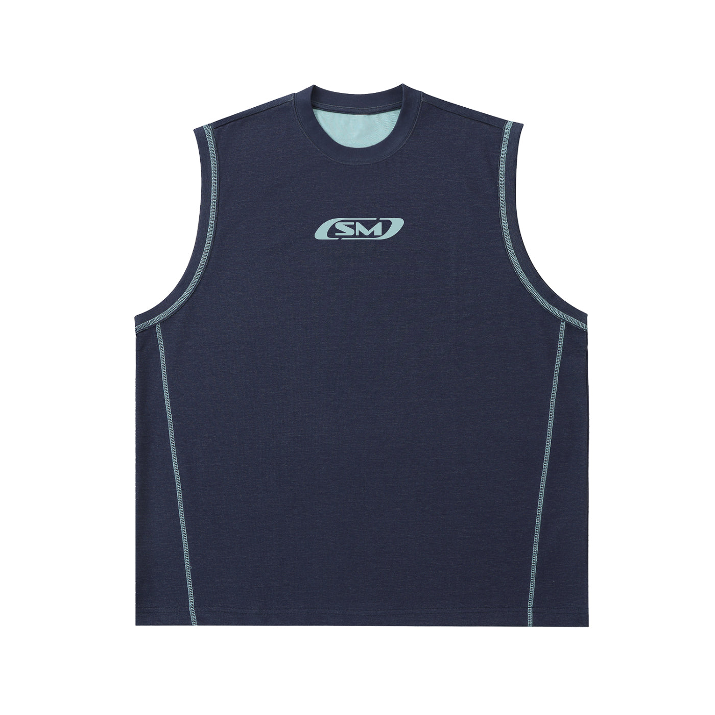 SM Motion Tank Top blue front