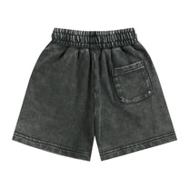 SM Snow Washed Kids Shorts charcoal back