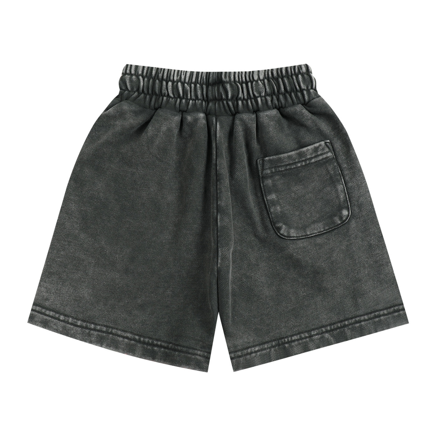 SM Snow Washed Kids Shorts charcoal back