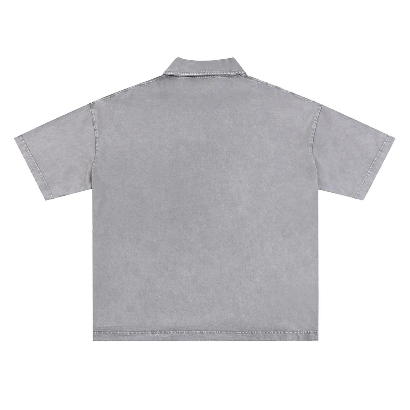 SM Sig. Snow Washed Polo T-shirt grey back
