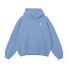 SM Sig. Fleece Hoodie light blue front