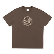 SM Emblem T-shirt brown front