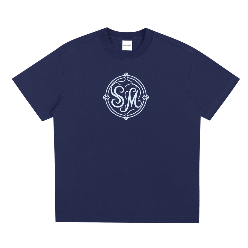 SM Emblem T-shirt Navy front