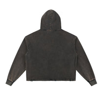 SM Eternal Fleur Hoodie stone grey back