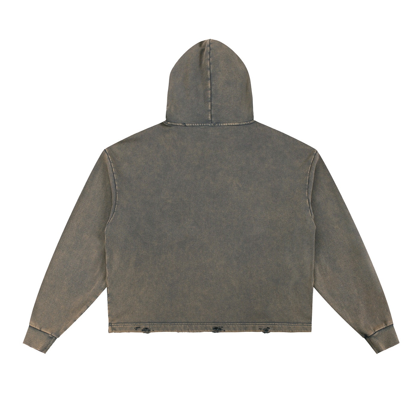 SM Eternal Fleur Hoodie stone grey back