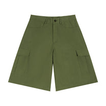 SM Eternal Fleur Utility Shorts khaki green front