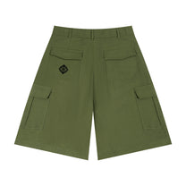SM Eternal Fleur Utility Shorts khaki green back