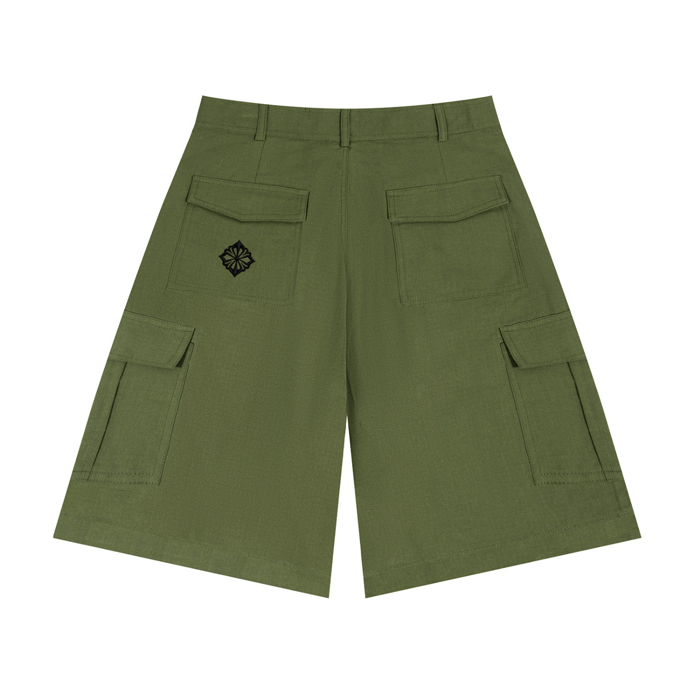 SM Eternal Fleur Utility Shorts khaki green back