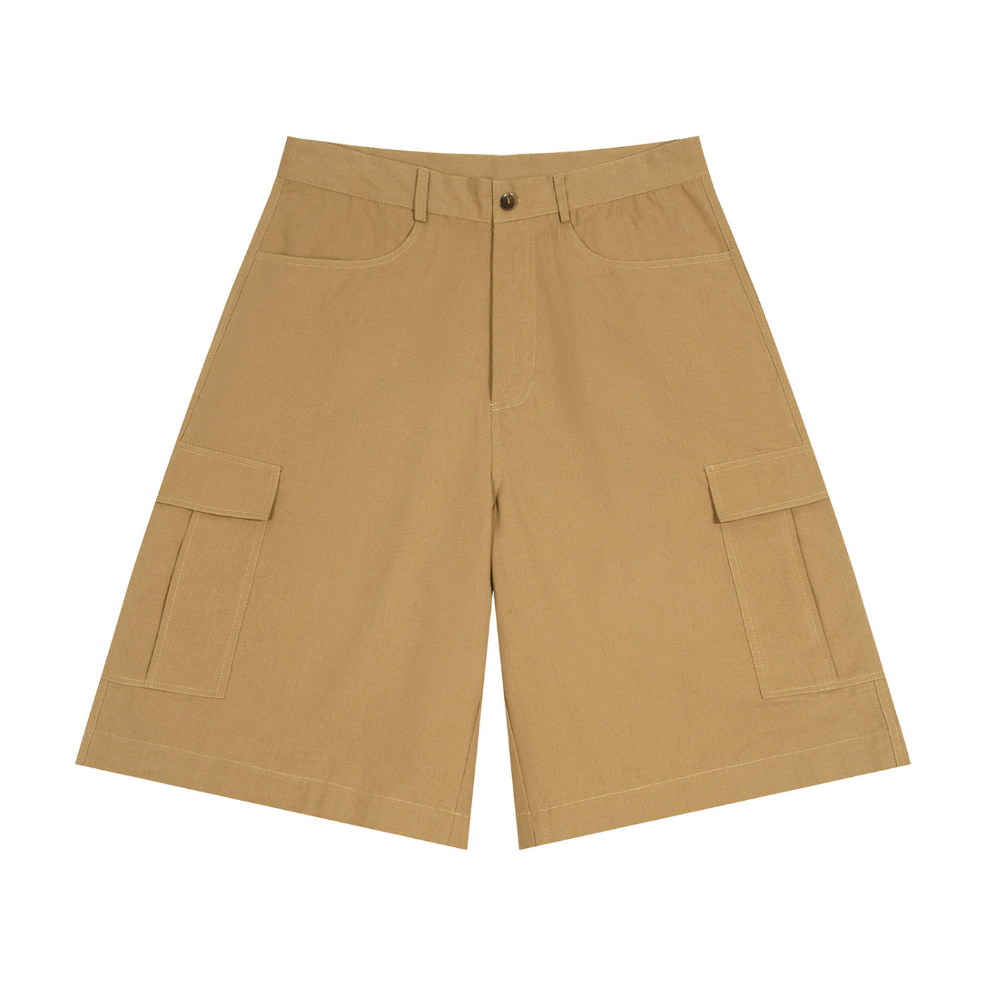 SM Eternal Fleur Utility Shorts camel tan front