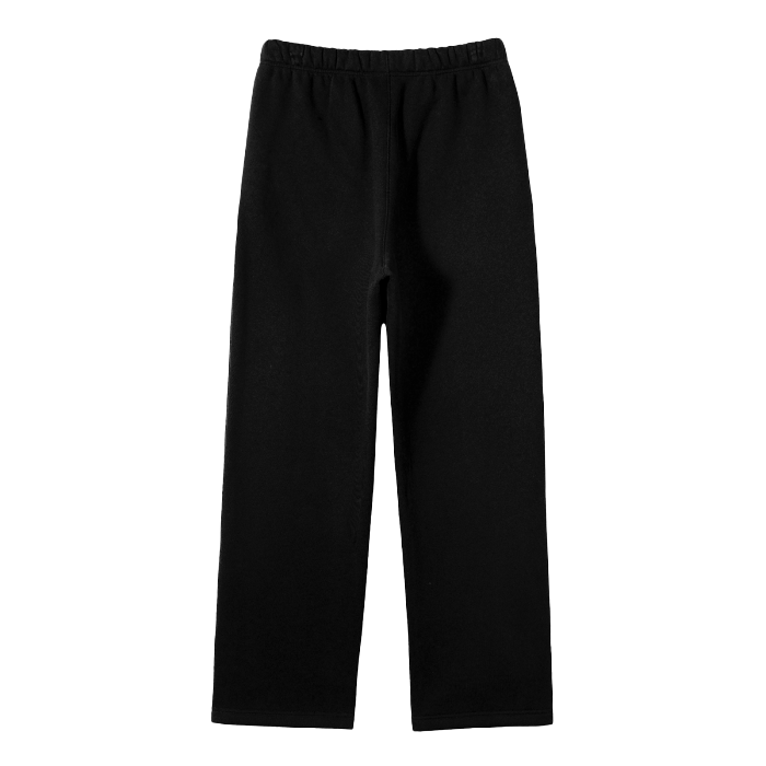 SM Fleece Straight Leg Trousers black back