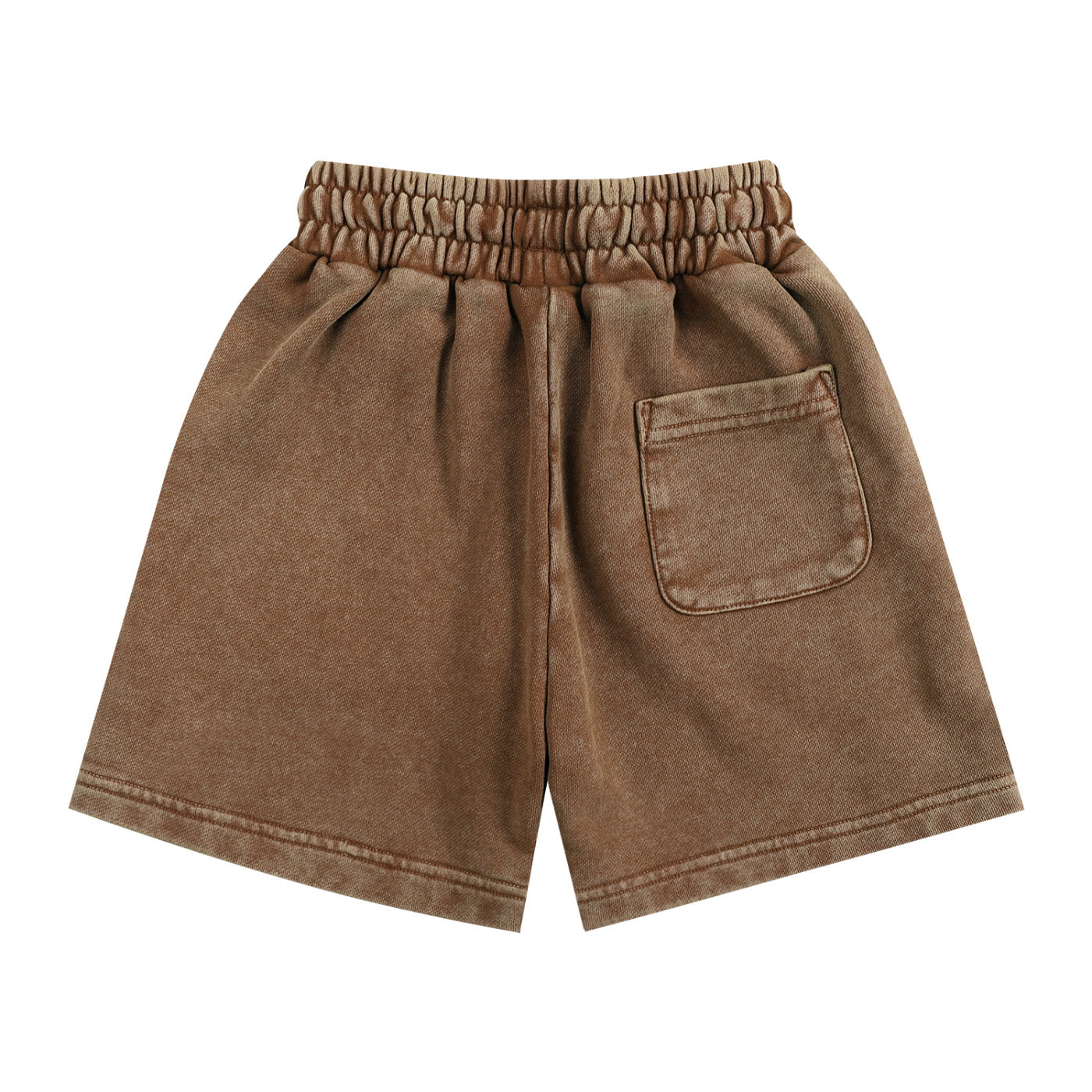 SM Snow Washed Kids Shorts coffee back