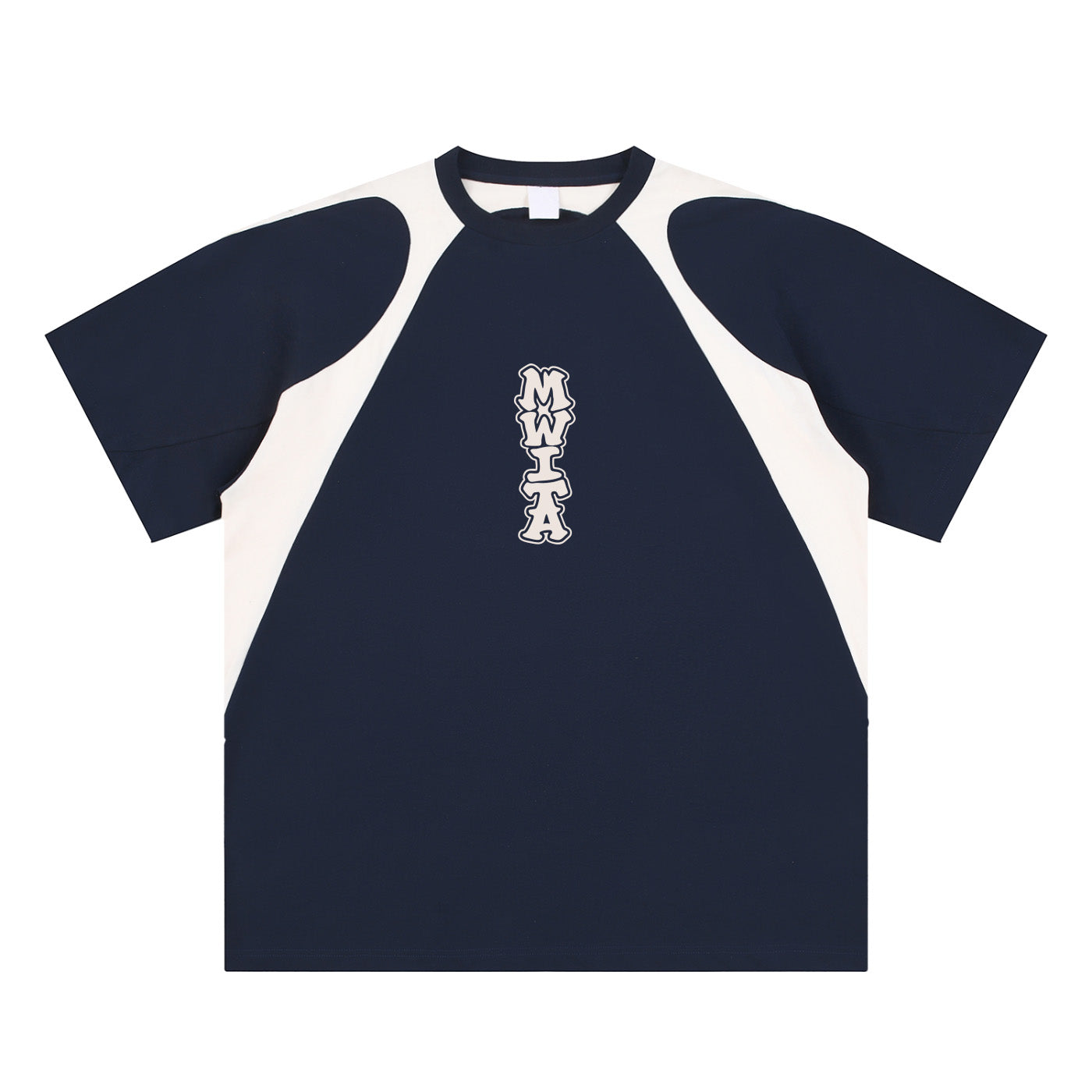 SM Graffiti Stack T-shirt navy front