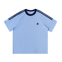SM Sig. Striped T-shirt blue front