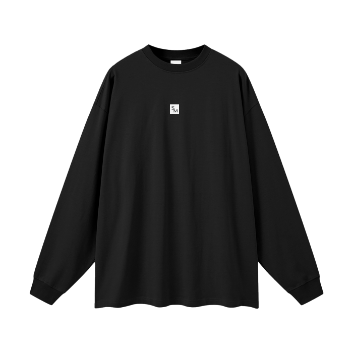 SM Sig. Long Sleeve T-shirt black front