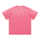 SM Washed T-shirt hot pink back