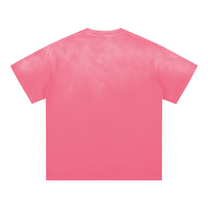 SM Washed T-shirt hot pink back