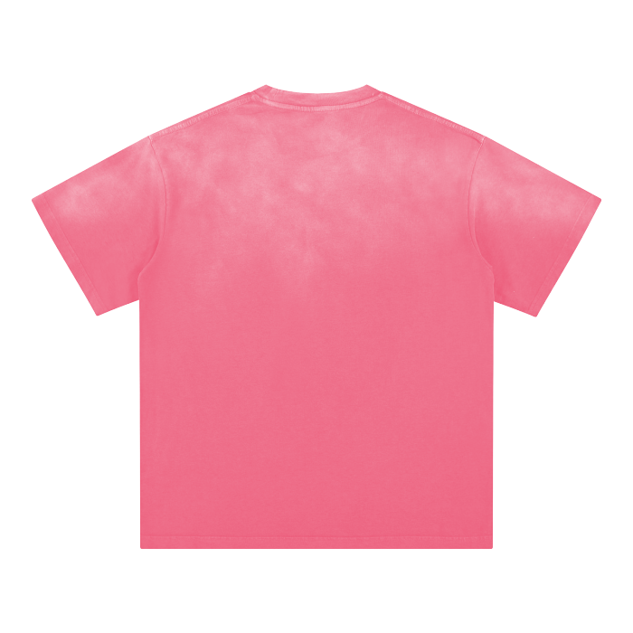 SM Washed T-shirt hot pink back