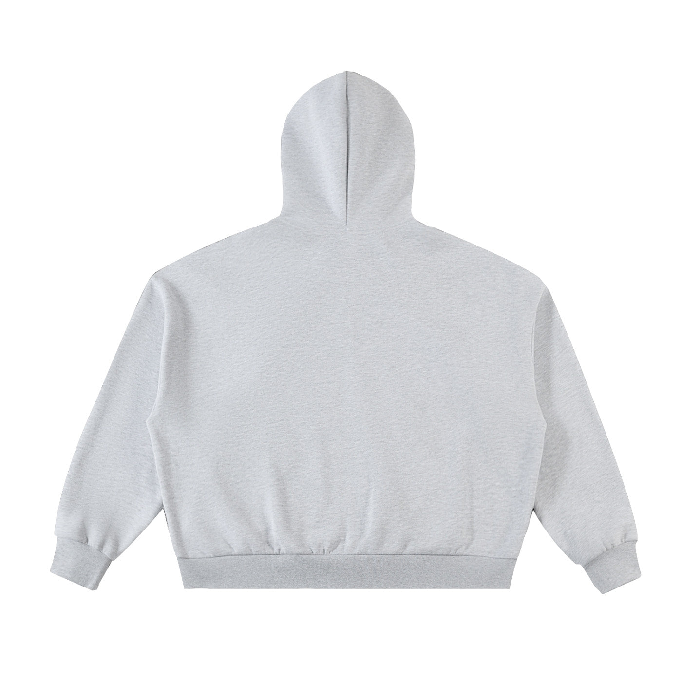 SM Sig. Full-Zip Boxy Hoodie flower grey back