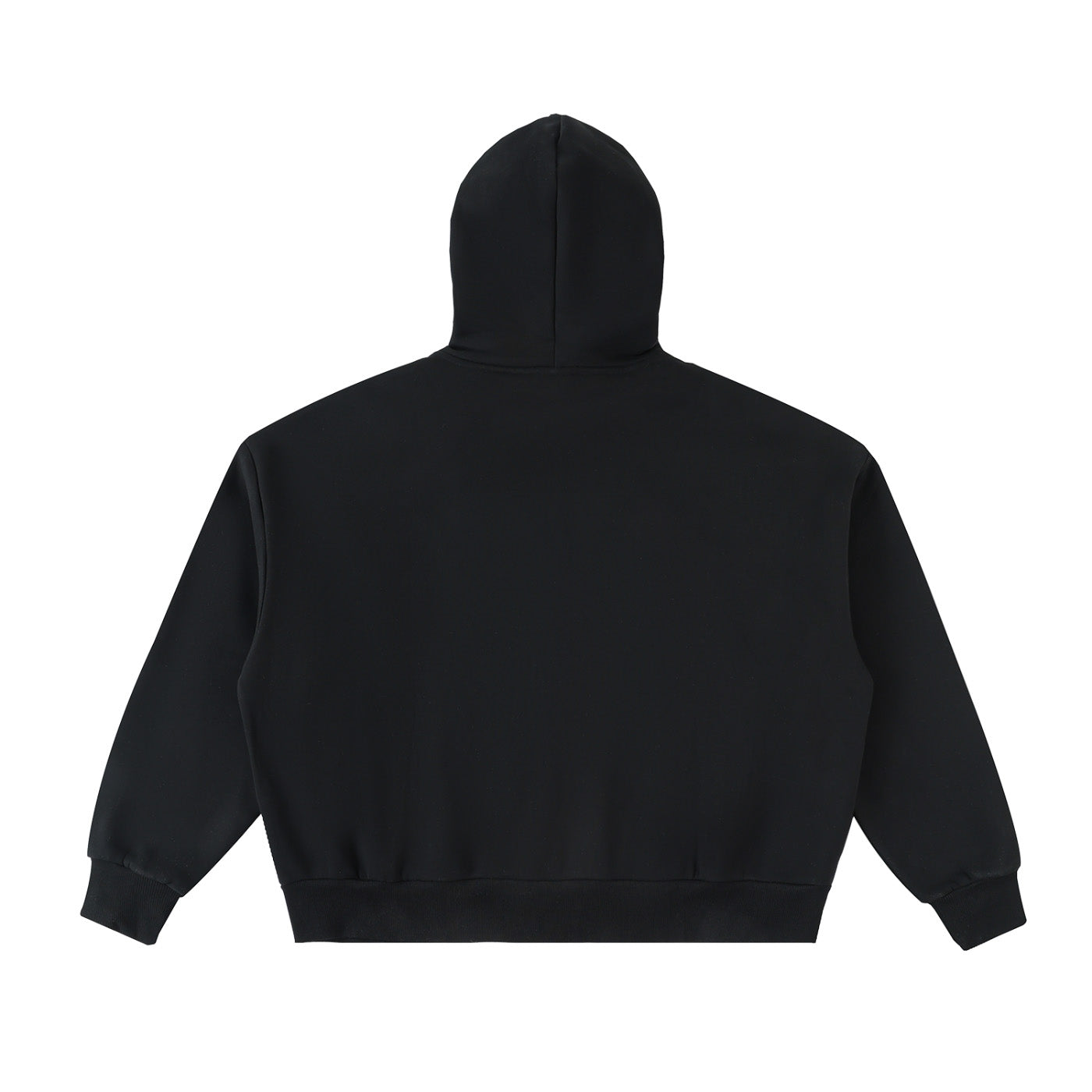 SM Sig. Full-Zip Boxy Hoodie black back