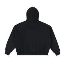 SM Sig. Full-Zip Boxy Hoodie black back