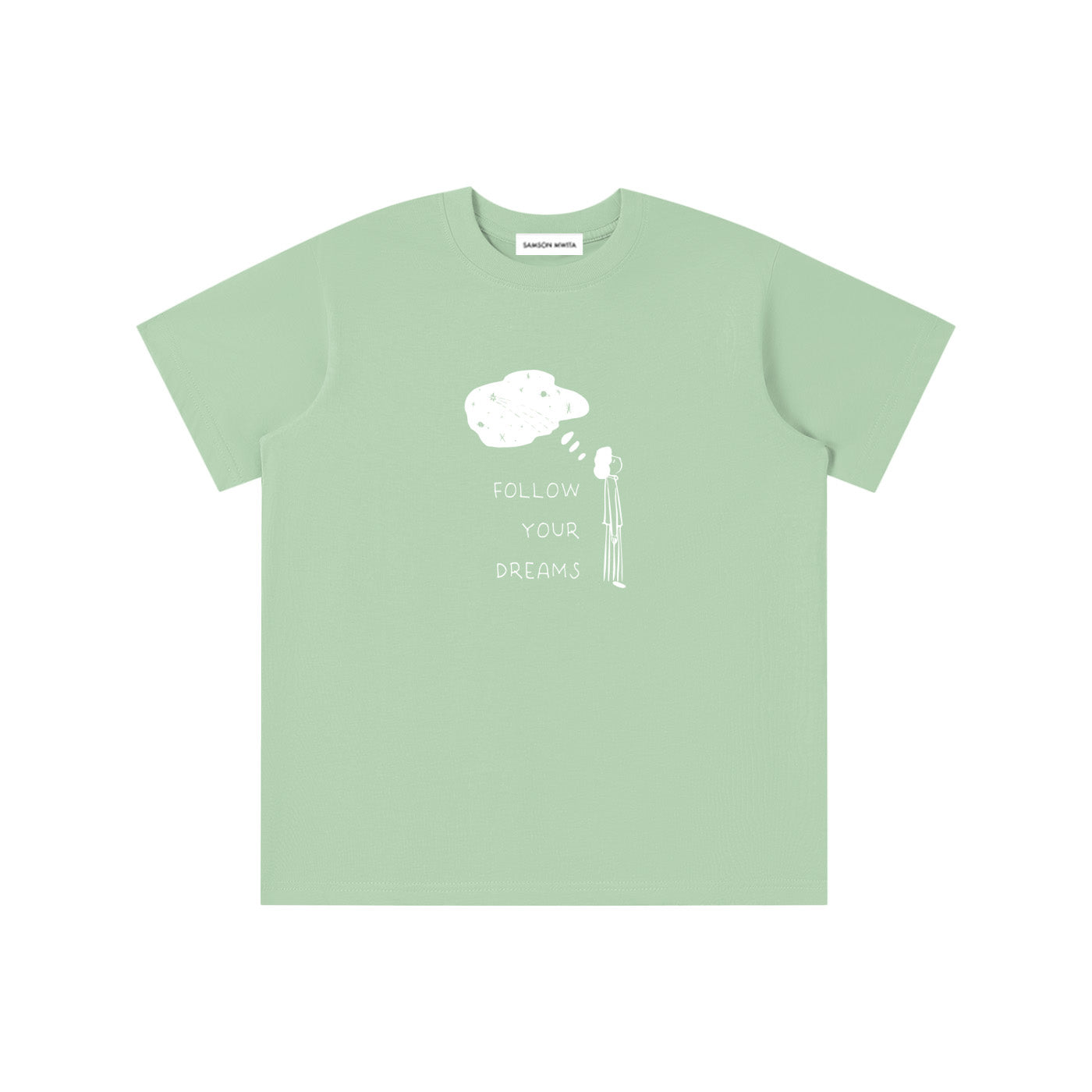 SM Follow Your Dreams Kids T-shirt green front