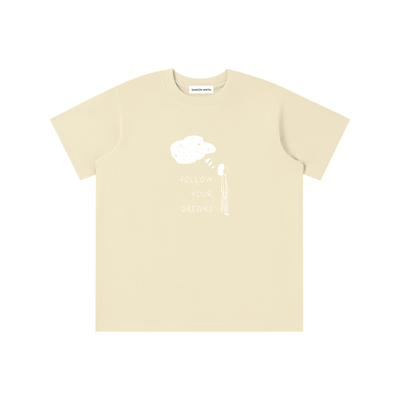 SM Follow Your Dreams Kids T-shirt yellow front