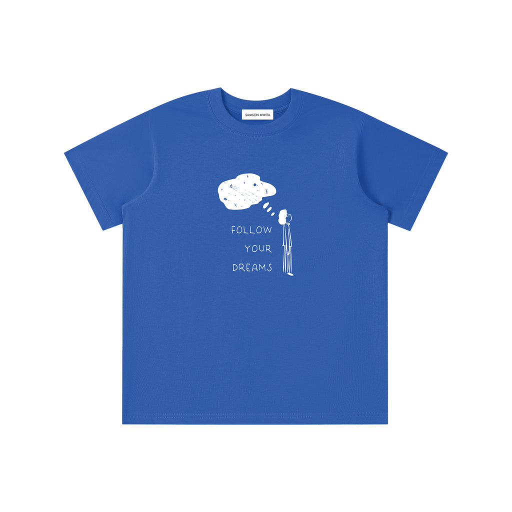 SM Follow Your Dreams Kids T-shirt dark blue front