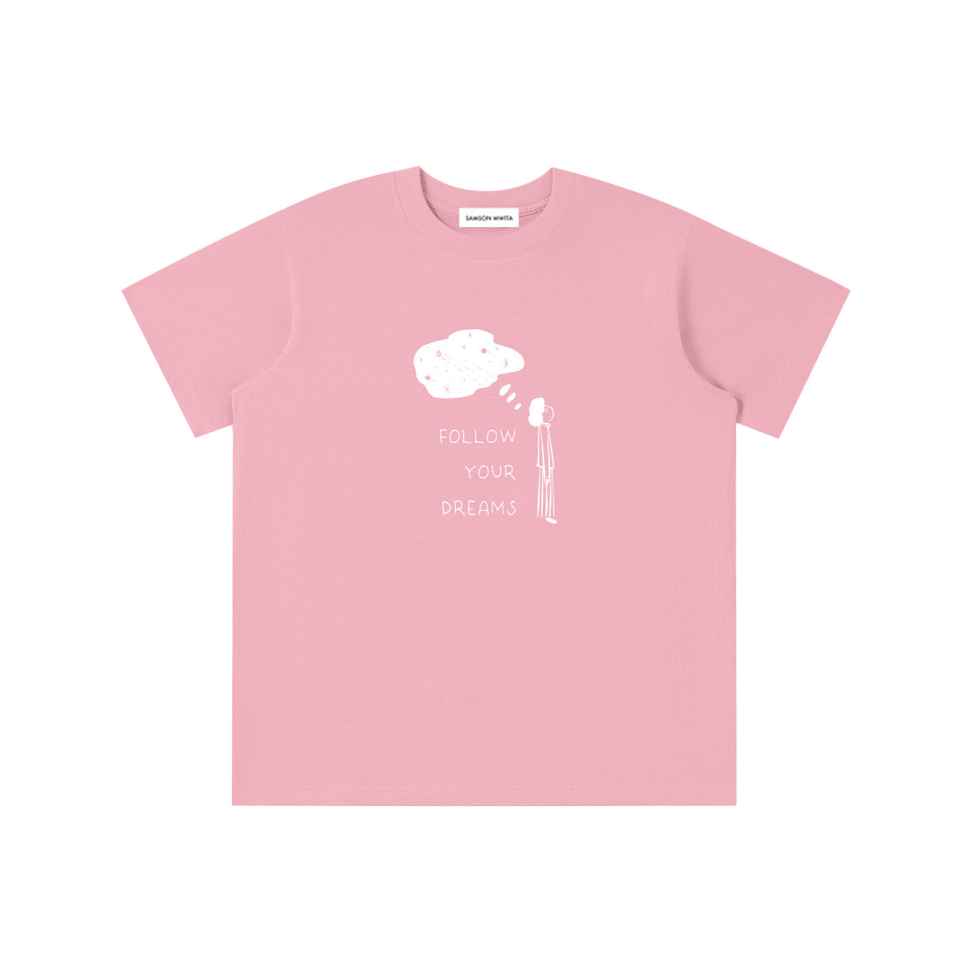 SM Follow Your Dreams Kids T-shirt pink front