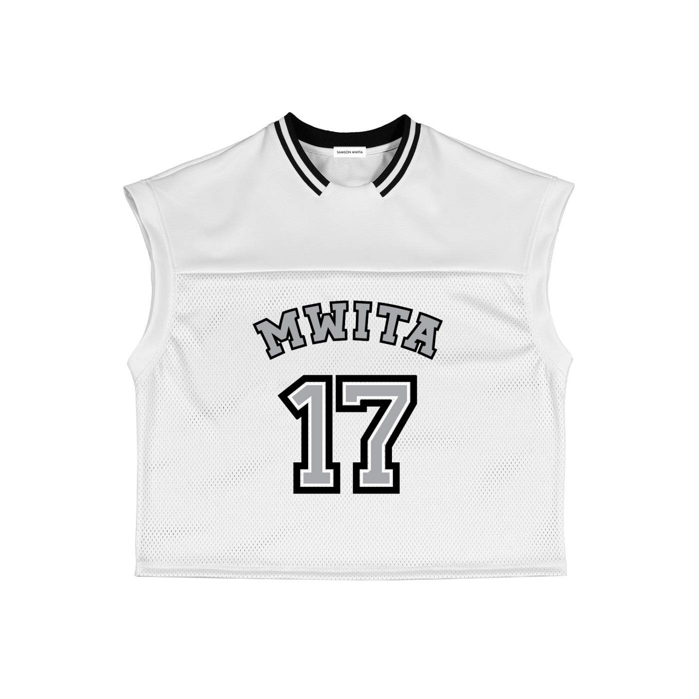 SM Gridiron Tank Top white front